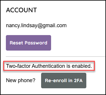 2FA Confirmation