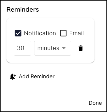 Add Reminder