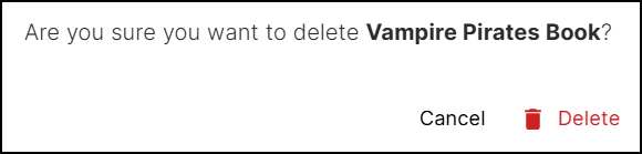 Delete Label Confirmation