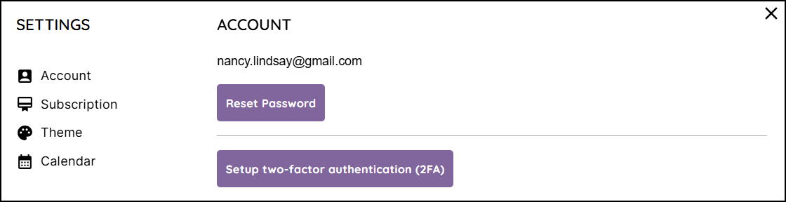 Account Settings