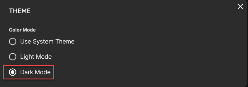 Dark Theme