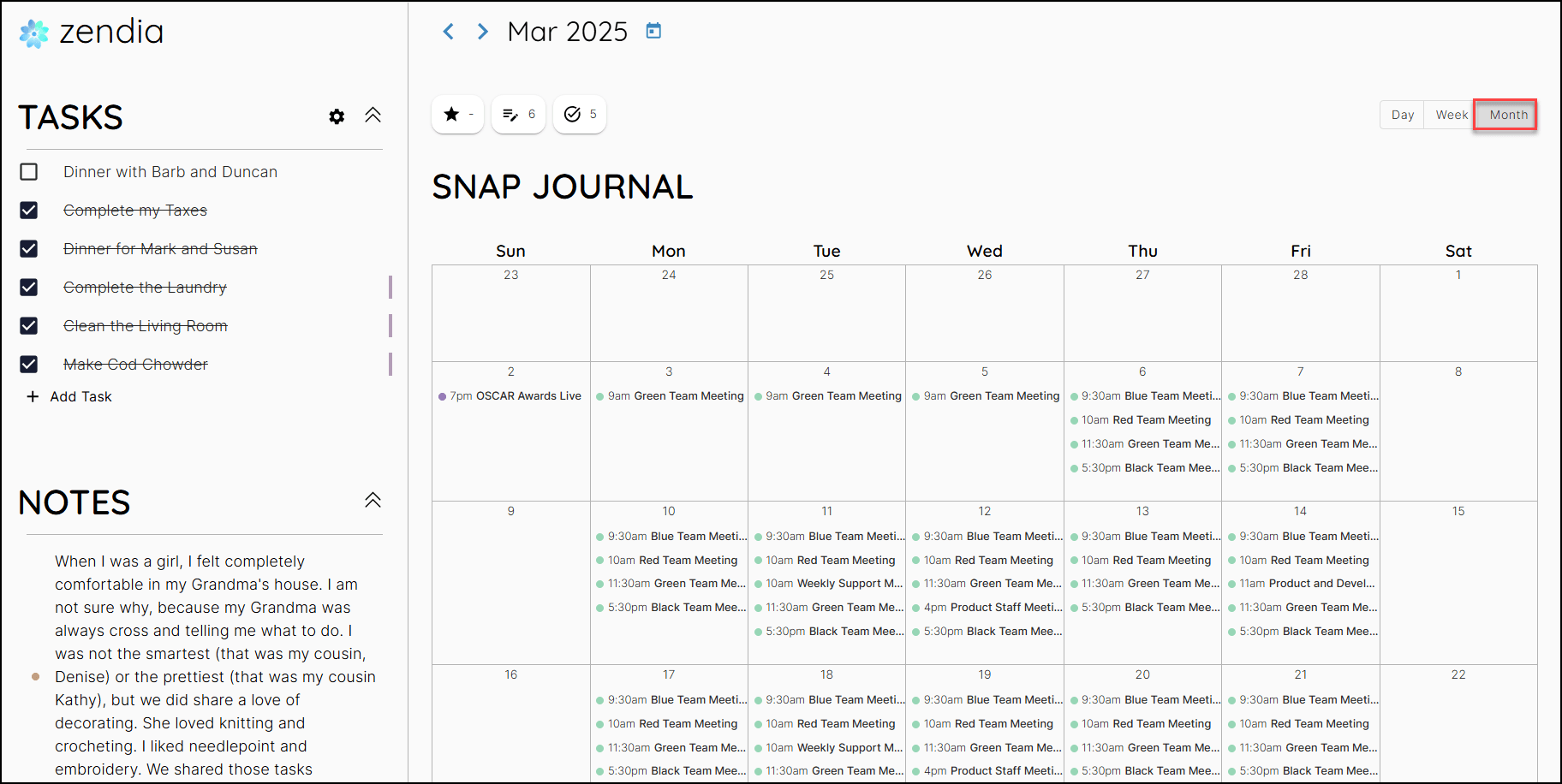 Month View
