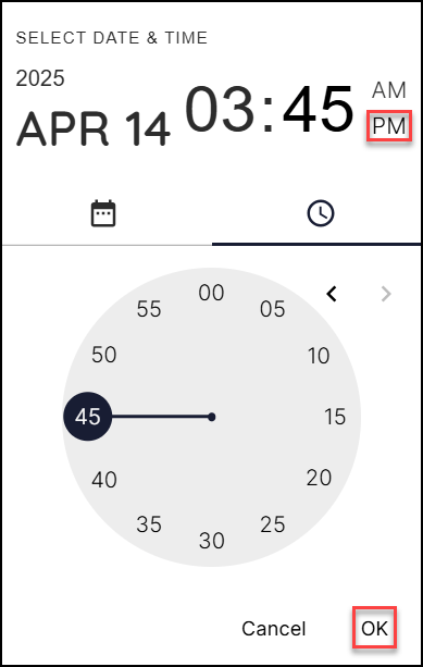 Task Time Selection