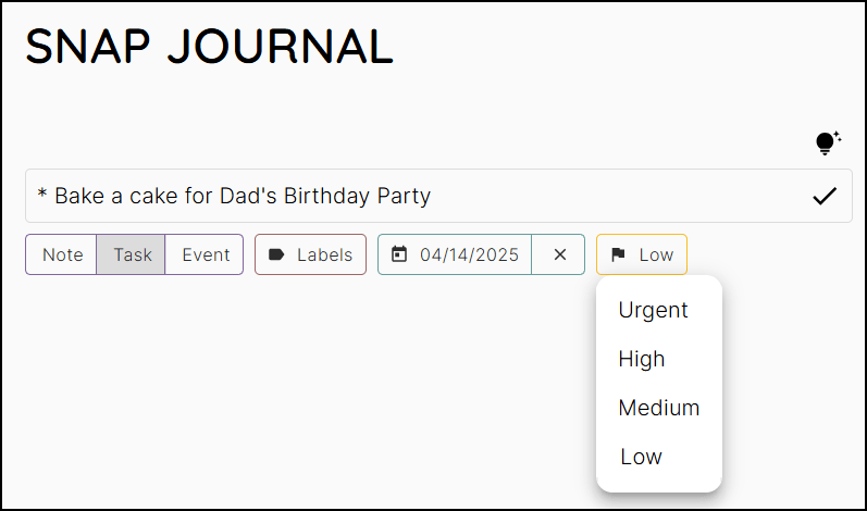 Task Priority