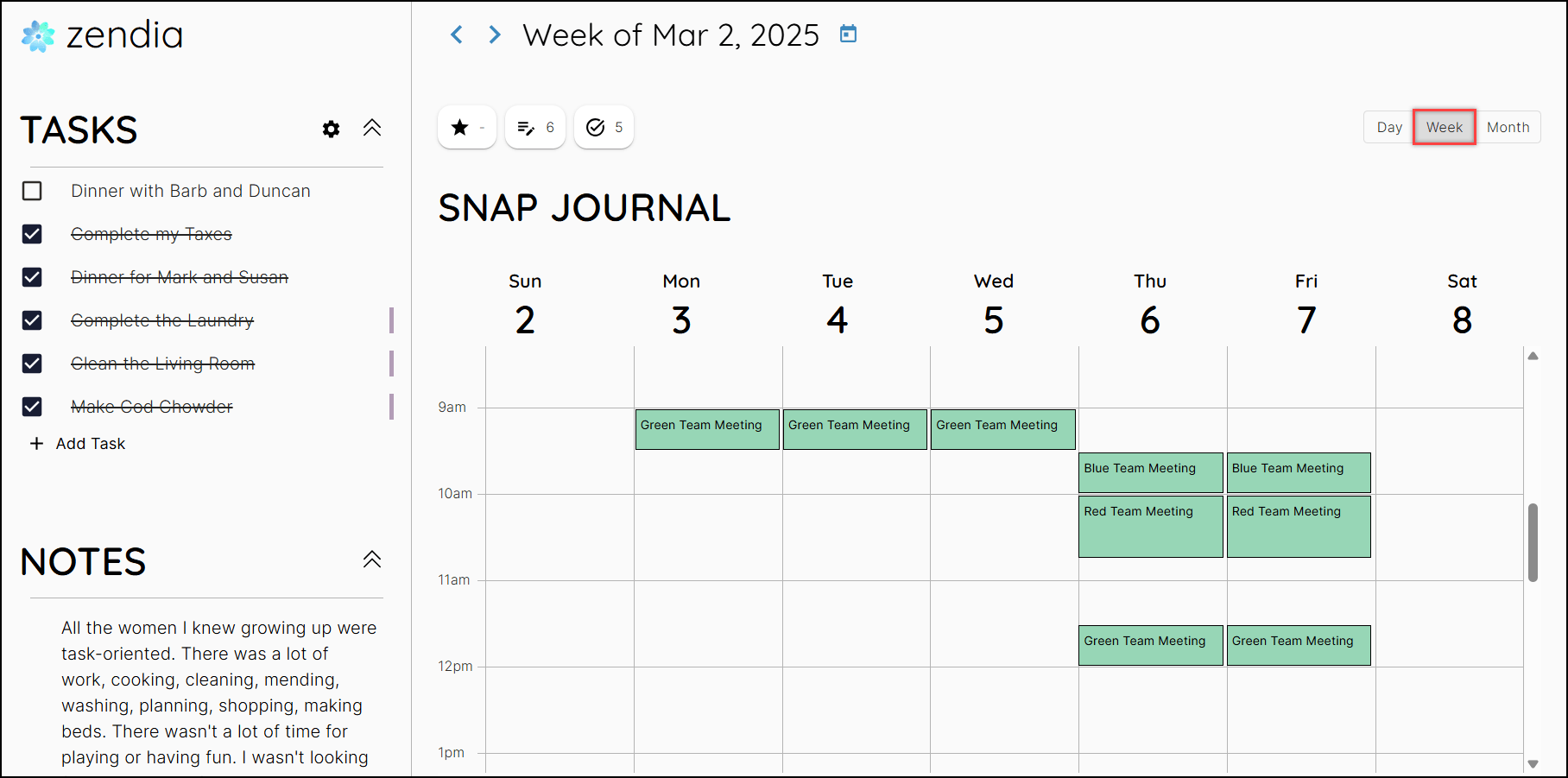 Week View